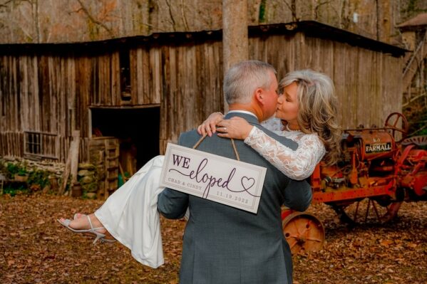 elopement at private creekside gatlinburg