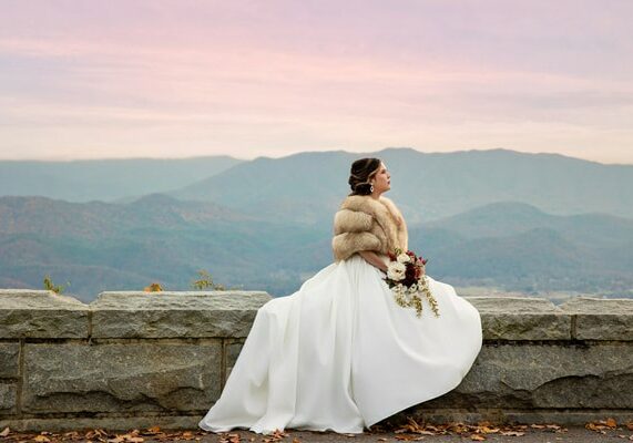 foothills parkway elopement bride