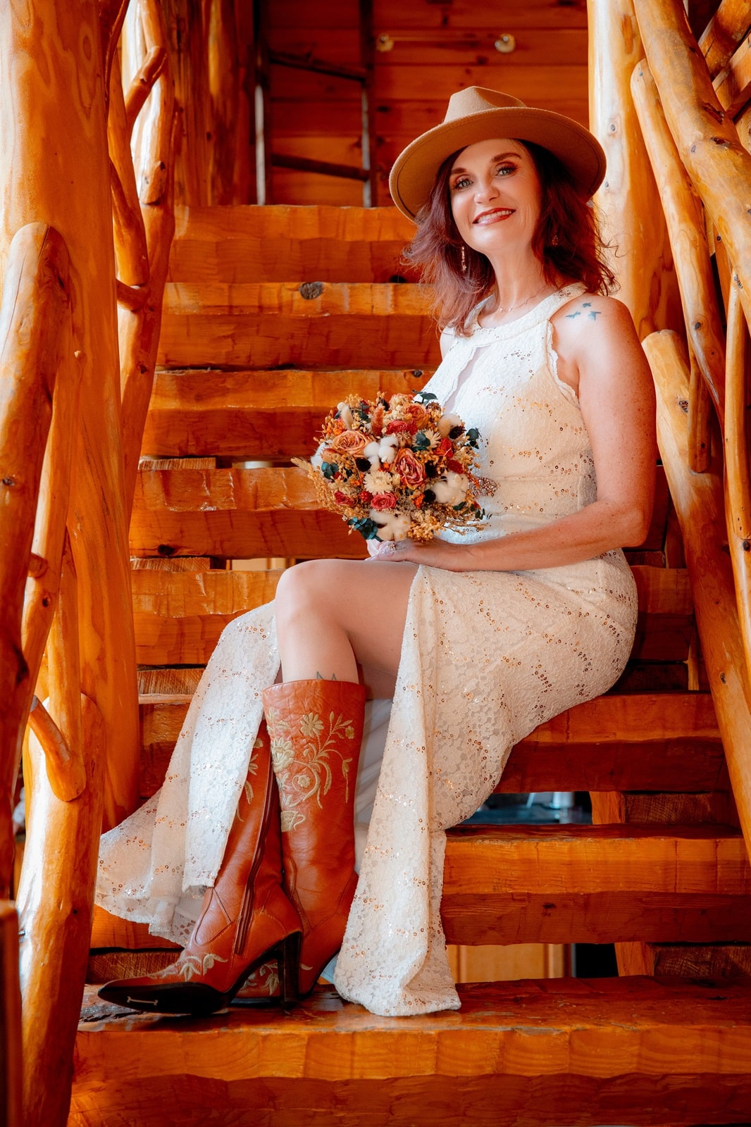 bridal portrait in pigeon forge