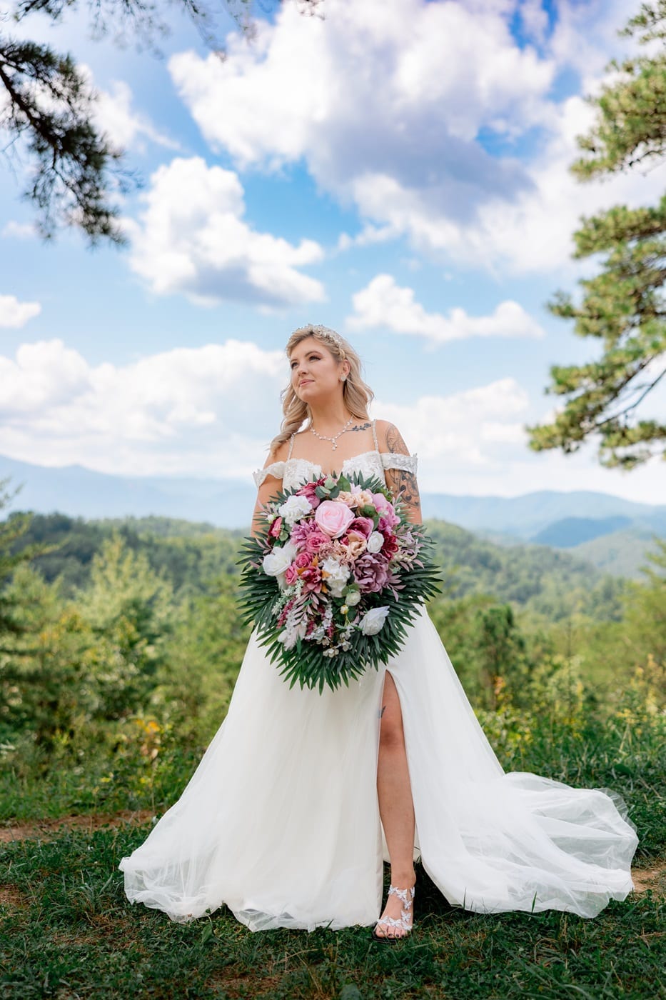 pigeon forge elopement at foothills parkway