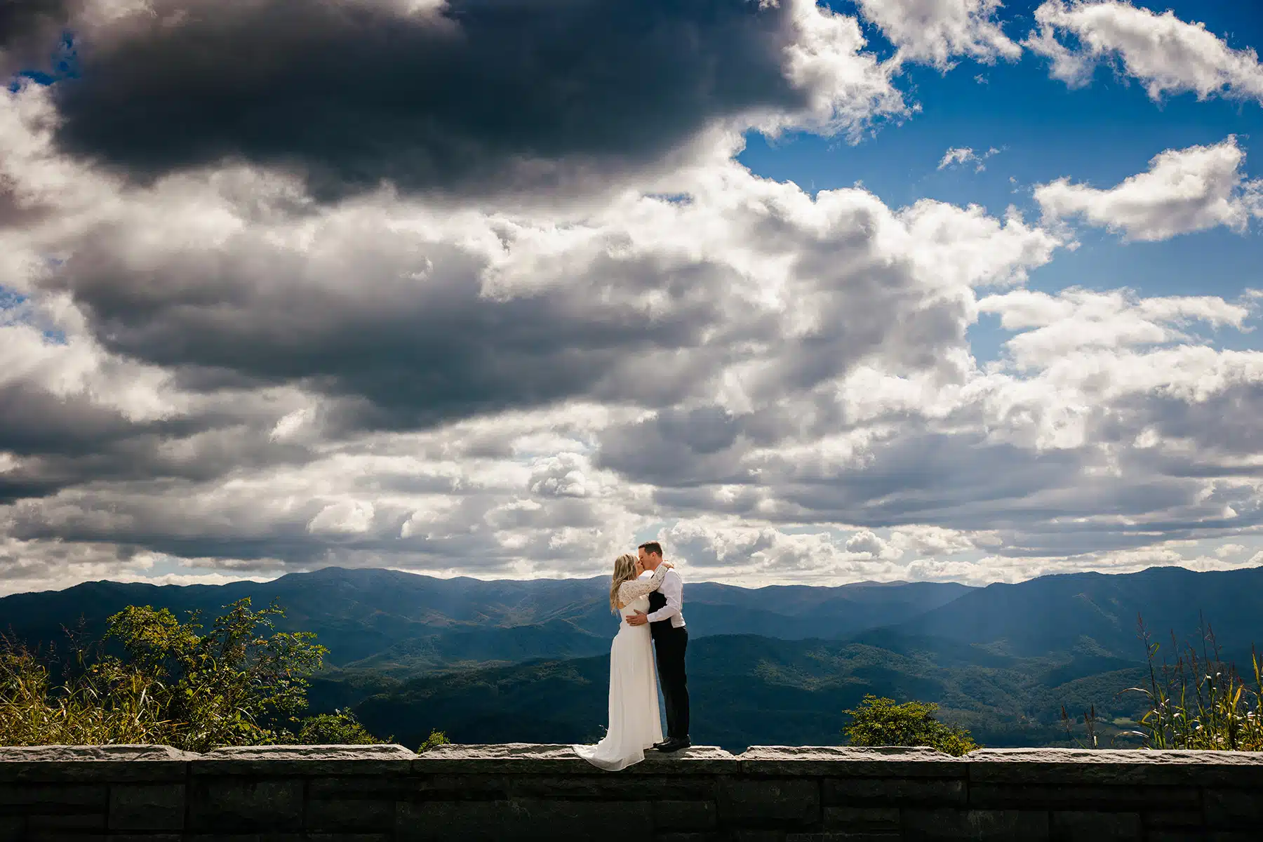foothills parkway wedding elopement gatlinburg